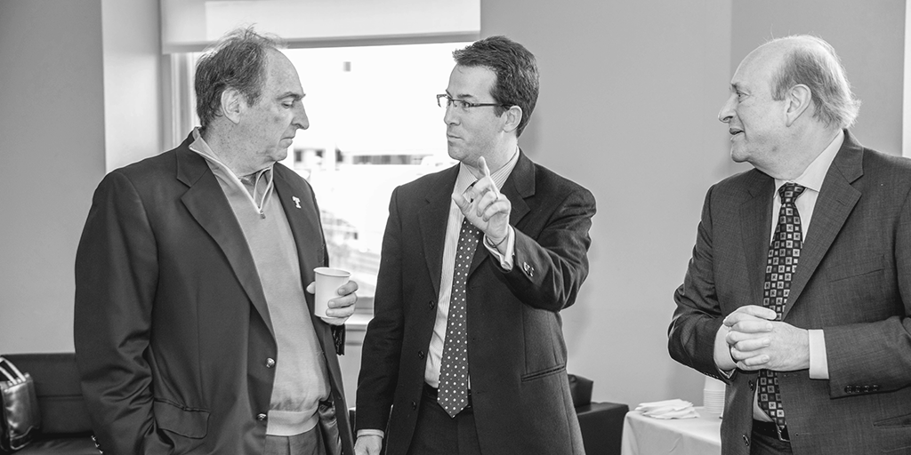 Fran Dunphy, Duncan Hollis, and Sam Hodge