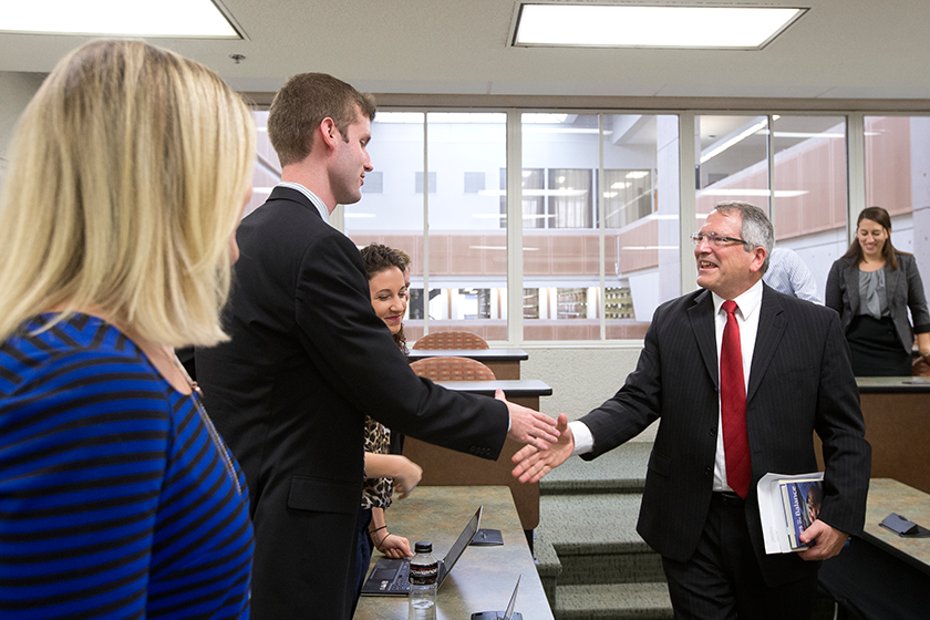 DC Scholars with President Theobald