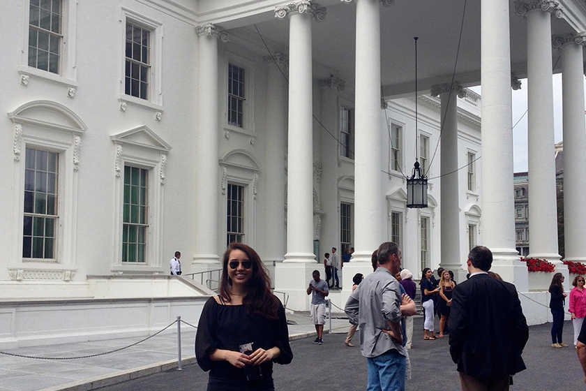 Sela Cowger at the White House