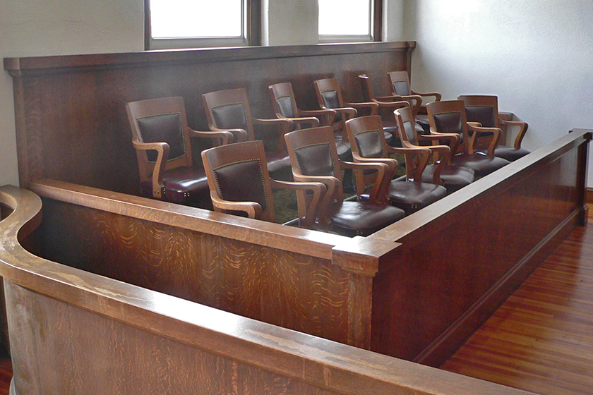 Empty Jury Box in Nebraska